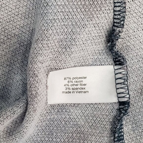 Lane Bryant Cowl Neck Tunic Top Diamond Plaid Gray Cozy Cabin Chic Size 18/20 - Picture 7 of 11